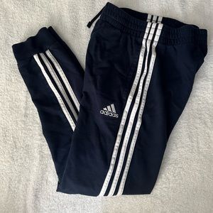EUC Boys Adidas Jogger Sweatpants Size Medium 10-12 Navy Blue